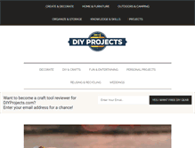 Tablet Screenshot of diyprojects.com